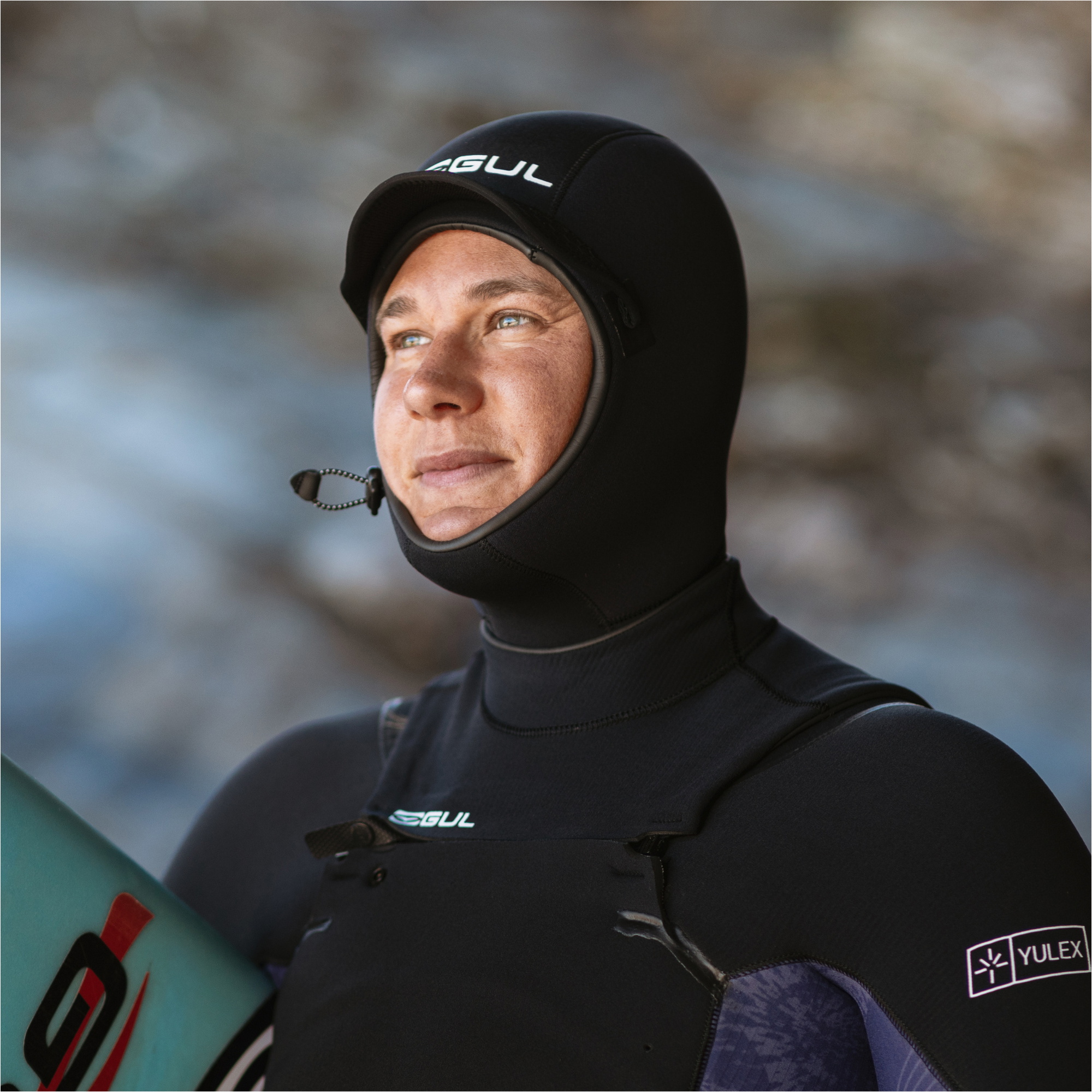 2026 Gul Mujer Yulex Flexor 5/4mm Chest Zip Neopreno FX1227-BKTB - Black / Tiebird